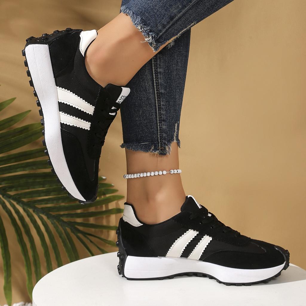 Ladies' Shoes, Thick Soled Shoes, Non Slip Shoes, Breathable Shoes, Casual Shoes, Low Cut Sports Shoes, Suitable for All Seasons, Wear-resistant