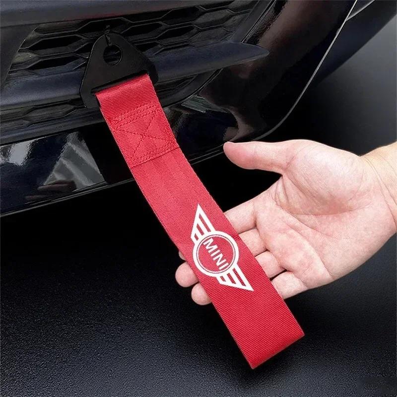 New Nylon Car Tow Strap Trailer Ropes Hook For BMW Mini Cooper One S Countryman R50 R53 R56 R60 F55 F56 F57 Towing Strap Decor