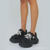 SMFKRIPPLE Damen High Heel Mesh Sportschuhe - Atmungsaktiv, Dicksohlig, Höhenverstärkend, Lässige Winterschuhe.