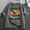 I Have A Big Rod Fishing Meme Funny Bass Fish Graphic Tshirt Unisexs Unisex Clothing Cotton Casual Oversized Short Sleeve Tshirts