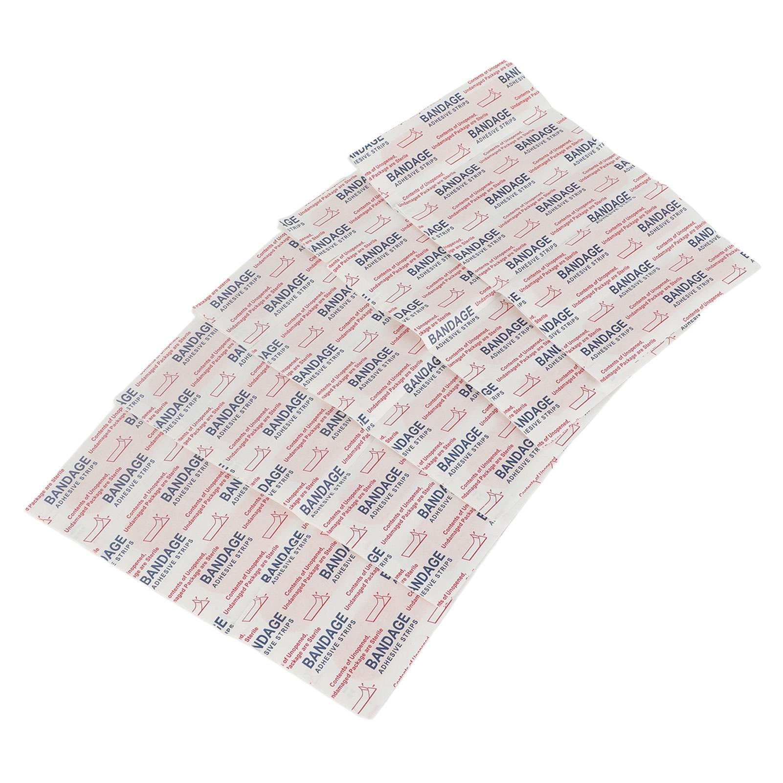 

50 шт. Тканевые адгезивные пластыри Дышащие Без латекса Гигиеничные Портативные Тканевые полоски для ран