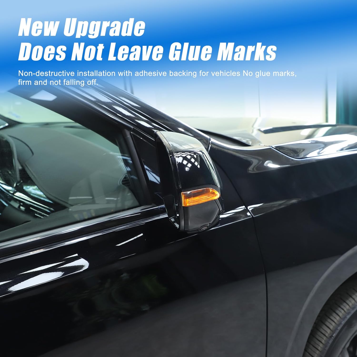 

Smoked Tinted Light Cover Compatible with Cadillac Escalade 2021-2024 2025 Accessories, ABS Material Rearview Mirror Turn Signal Light Guard Covers