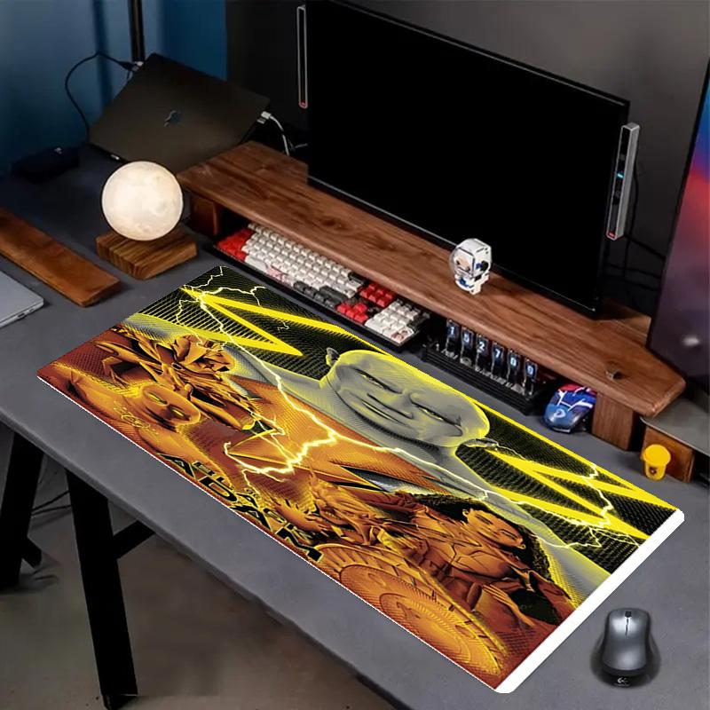 Black Adam Print Mouse Pad, Anti‑Slip Desktop keyboard Mat, for PC Laptop Gaming Working Daily Use, Cool Festival Surprise Gift