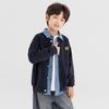 Boys' Academy Style Embroidered Knit Cardigan