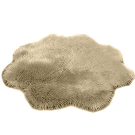 Plum Blossom Shape Soft Washable Carpet Floor Rug Warm Cushion Bedroom Mat Pad