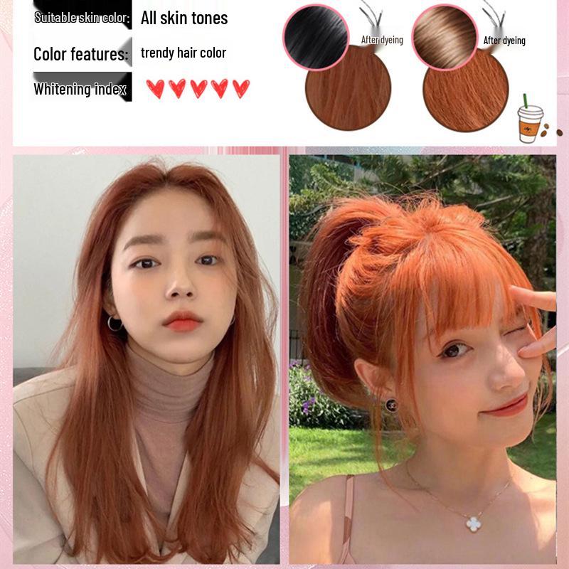 2026 Hair Dye Cream: Gray-Brown Linen, Black Tea Color, with Hair Care Benefits