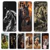 Phone Case For Samsung Galaxy A13 A33 A35 A55 A73 A53 A23 A51 A71 A21S A31 A41 A05s A03S A15 A25 5G Cover Elegant Brown Horses