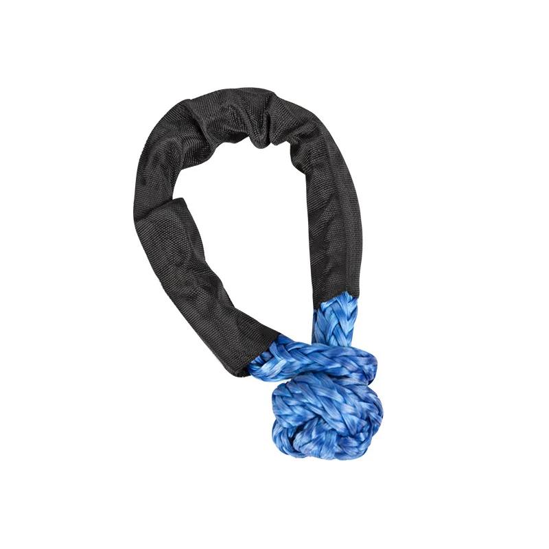 17ton 37400lbs Soft Shackle ATV UTV Tow Trailer Hook Winch Rope Knot Polyethylene Rescue Self-Rescue Refitting