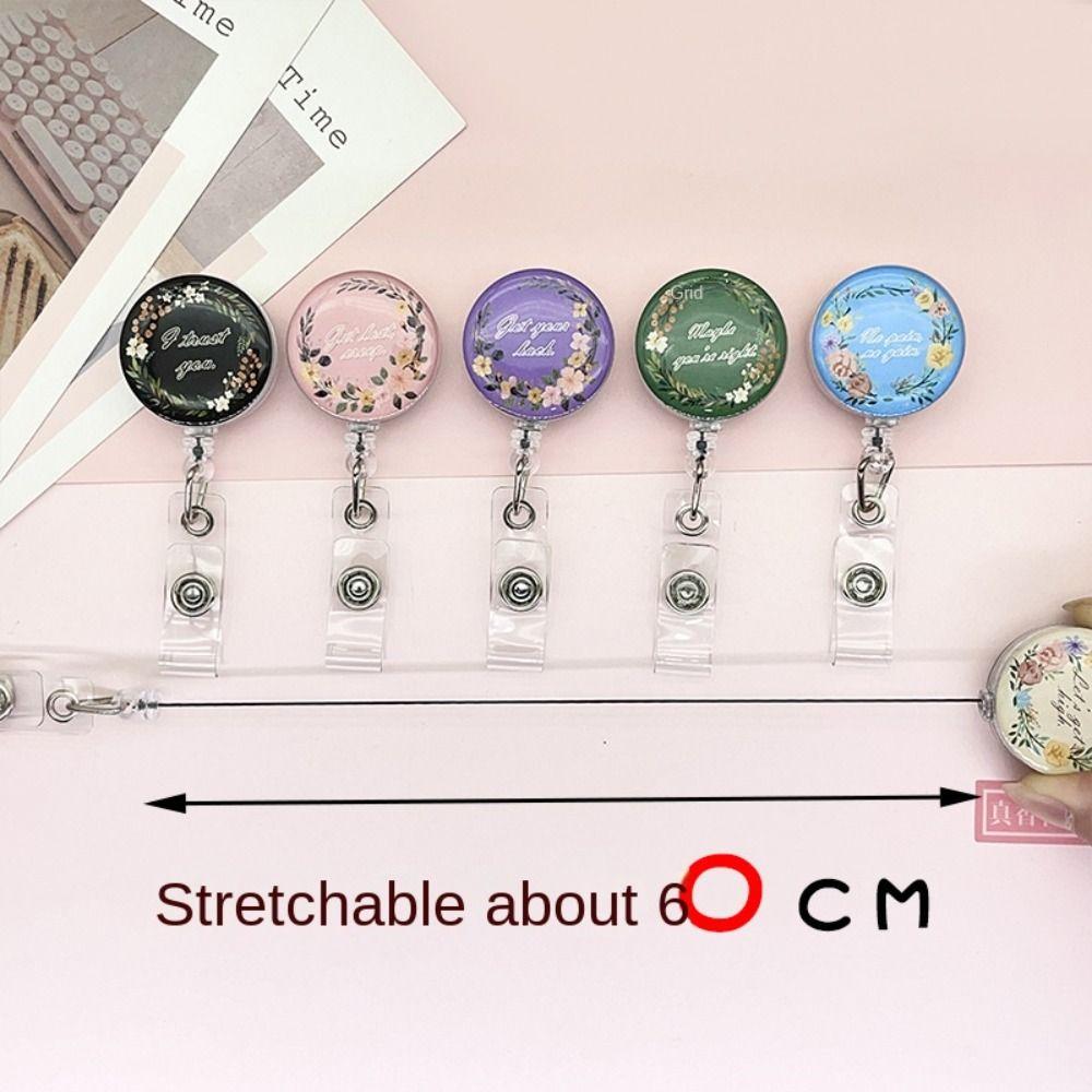 Fall-proof Badge Clip Wreath Nurse Badge Holder Portable Name Card Holder  Office Supplies