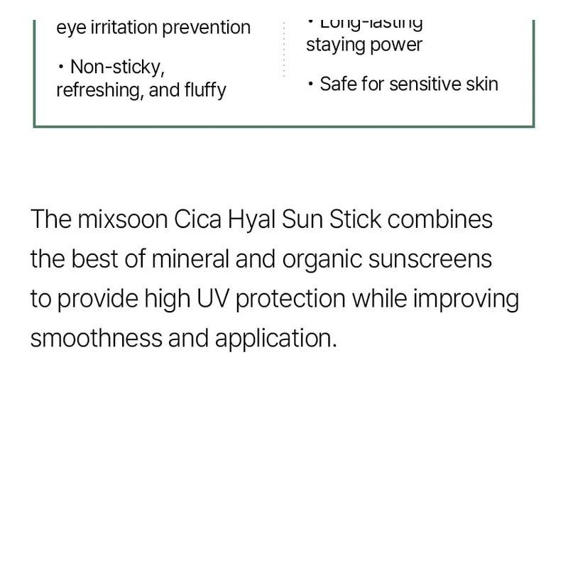 mixsoon - Cica-Hyal Sun Stick