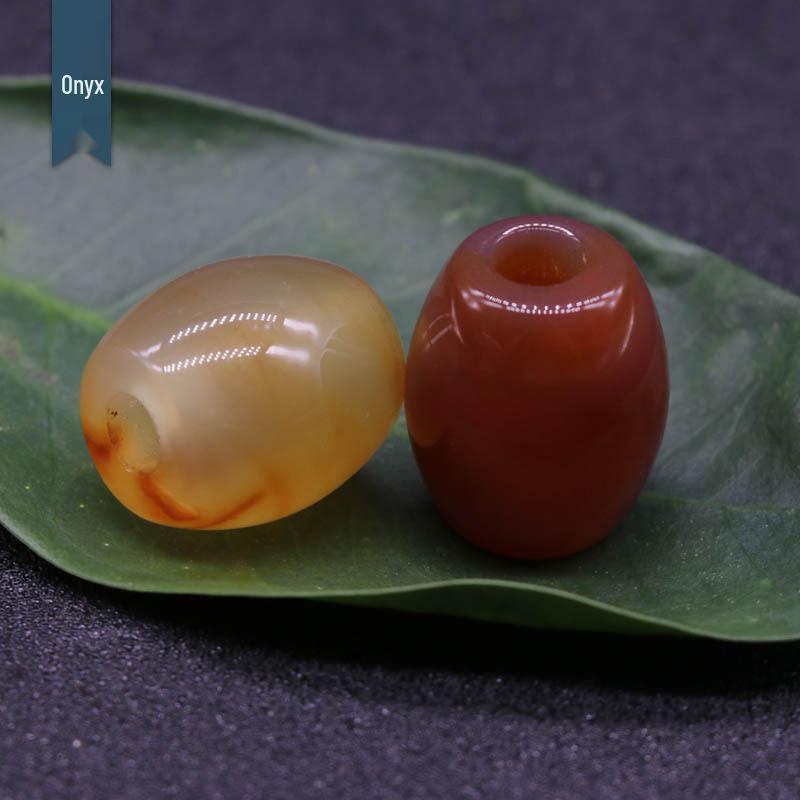 326-Large Hole Crystal Agate Jade Barrel Beads, 16×18mm, 5mm Hole, Jewelry Accessories