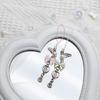 Unique Heart Phone Charm Butterfly Krychain Keyring for Girls Backpack and Bag