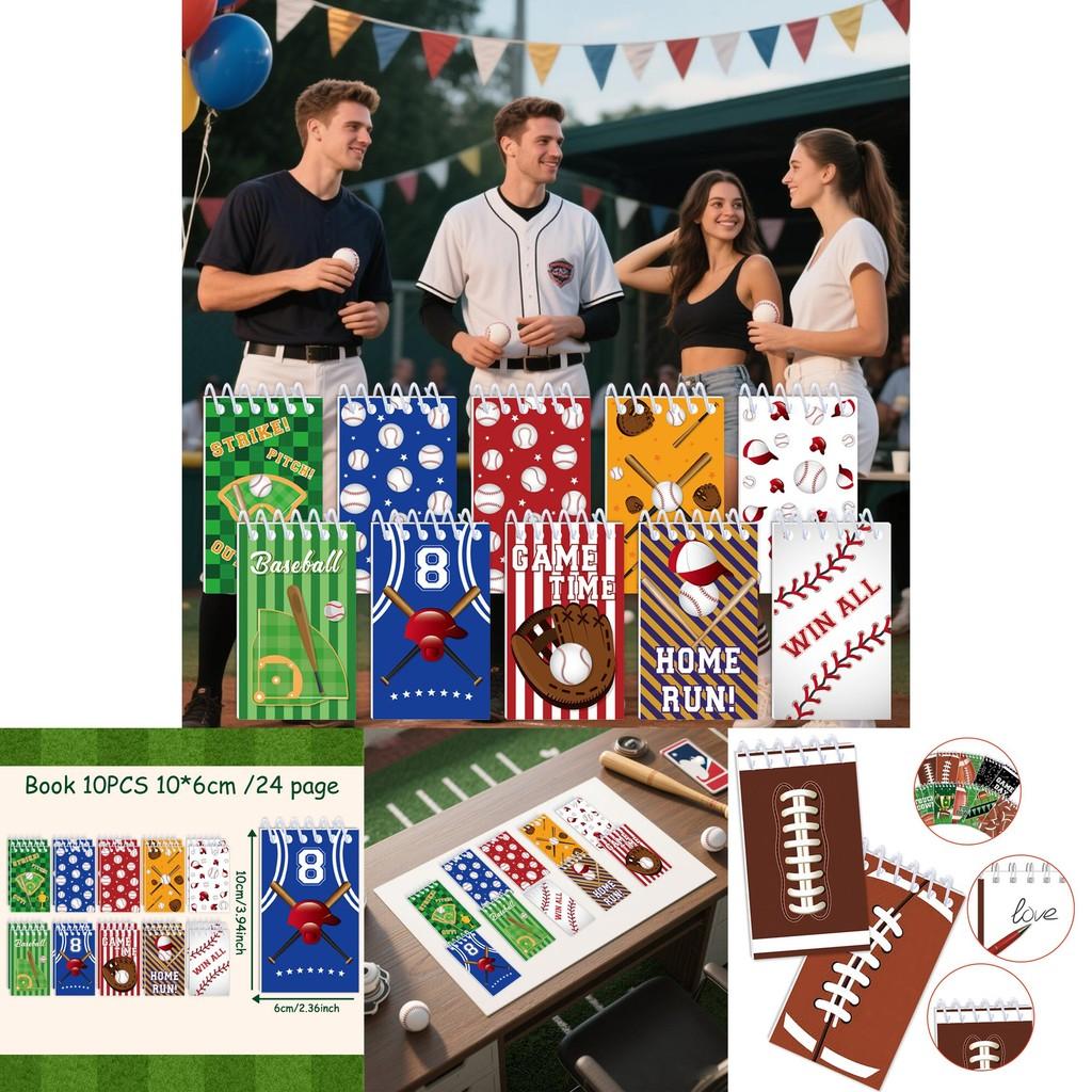 Baseball And Rugby Themed Childrens Notebooks Set With Paper Material For School And Party Decor
