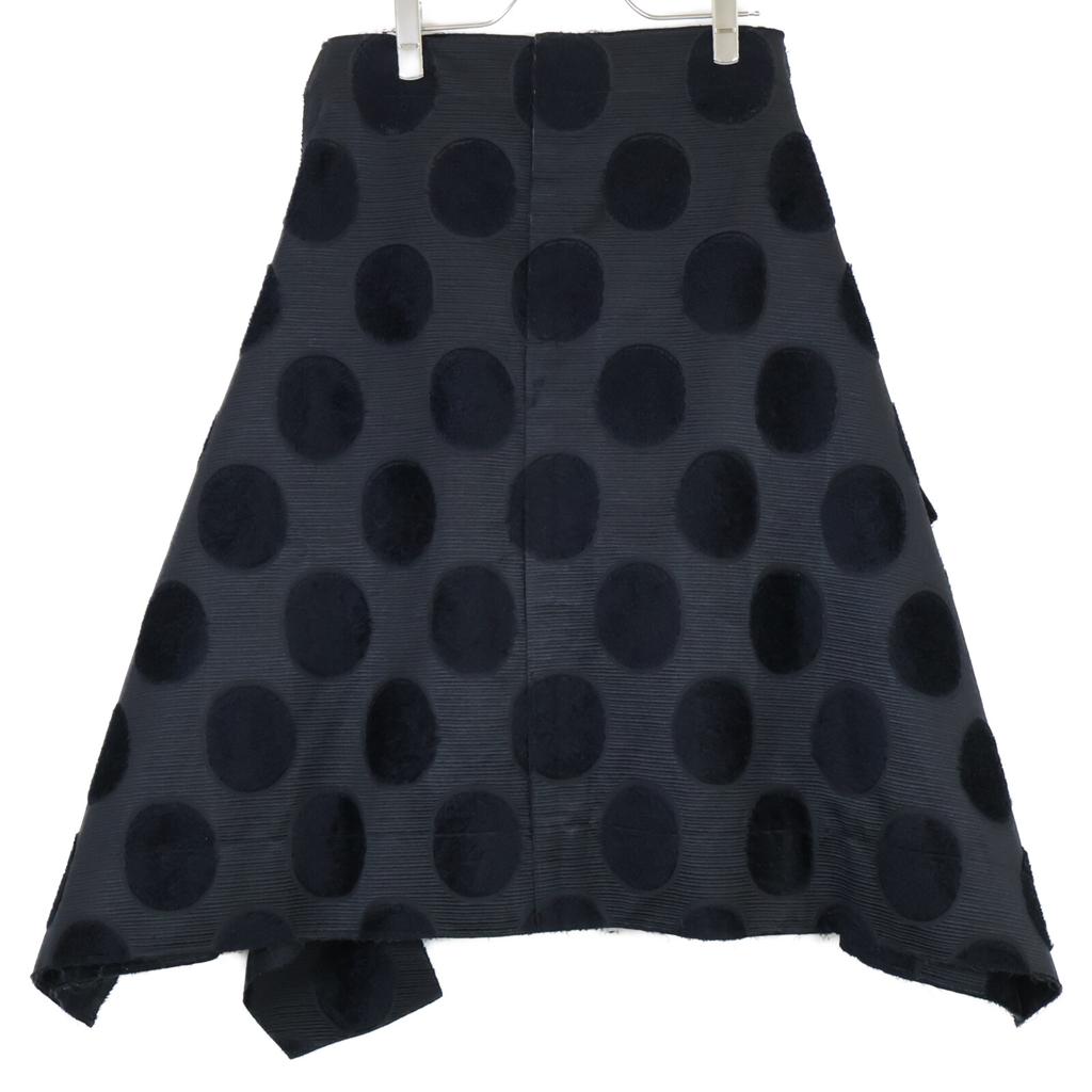 COMMEdesGARCONS GJ-S011 AD2012 Dot Pattern Reconstructed Skirt skirt S blackUsed