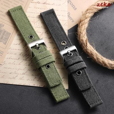 Canvas Nylon Watch Band for Seiko Wrist Straps for Omega Military Sports Bracelet Breathable Waterproof 20mm 22mm 24mm Watchband