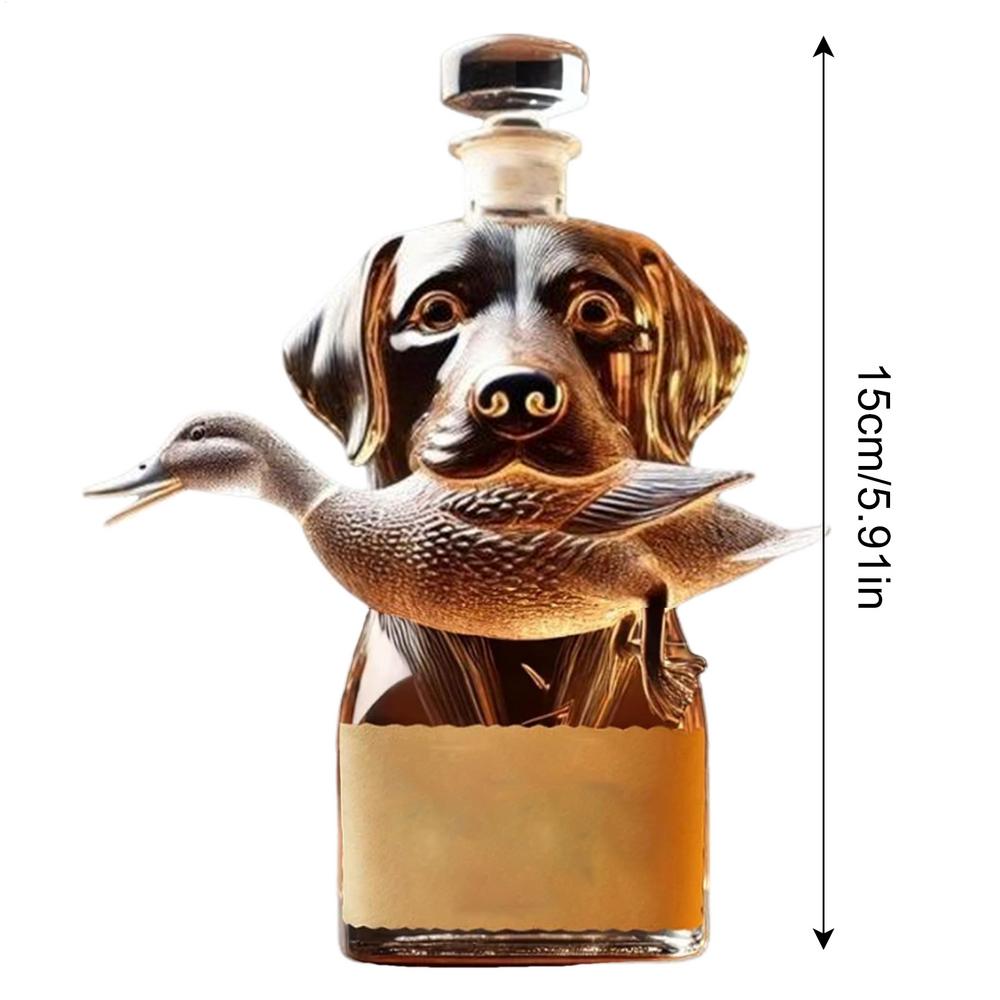 

Пляшка віскі Мисливський собака Декантер для алкоголю Пляшка для лікеру Герметичний Контейнер-тримач для алкоголю Домашній декор для бренді бурбону