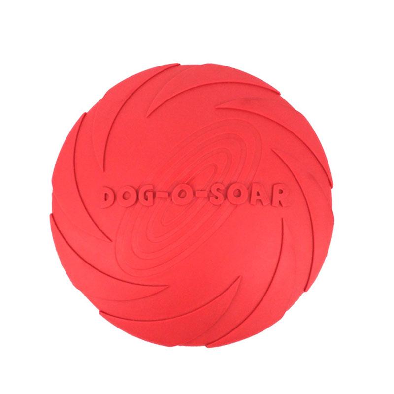 

Toys Toys Rubber Pet Dog Flying Discs Saucer Small Medium Funny Dog Puppy Agile Training Flying Disk diameter 15cm красный