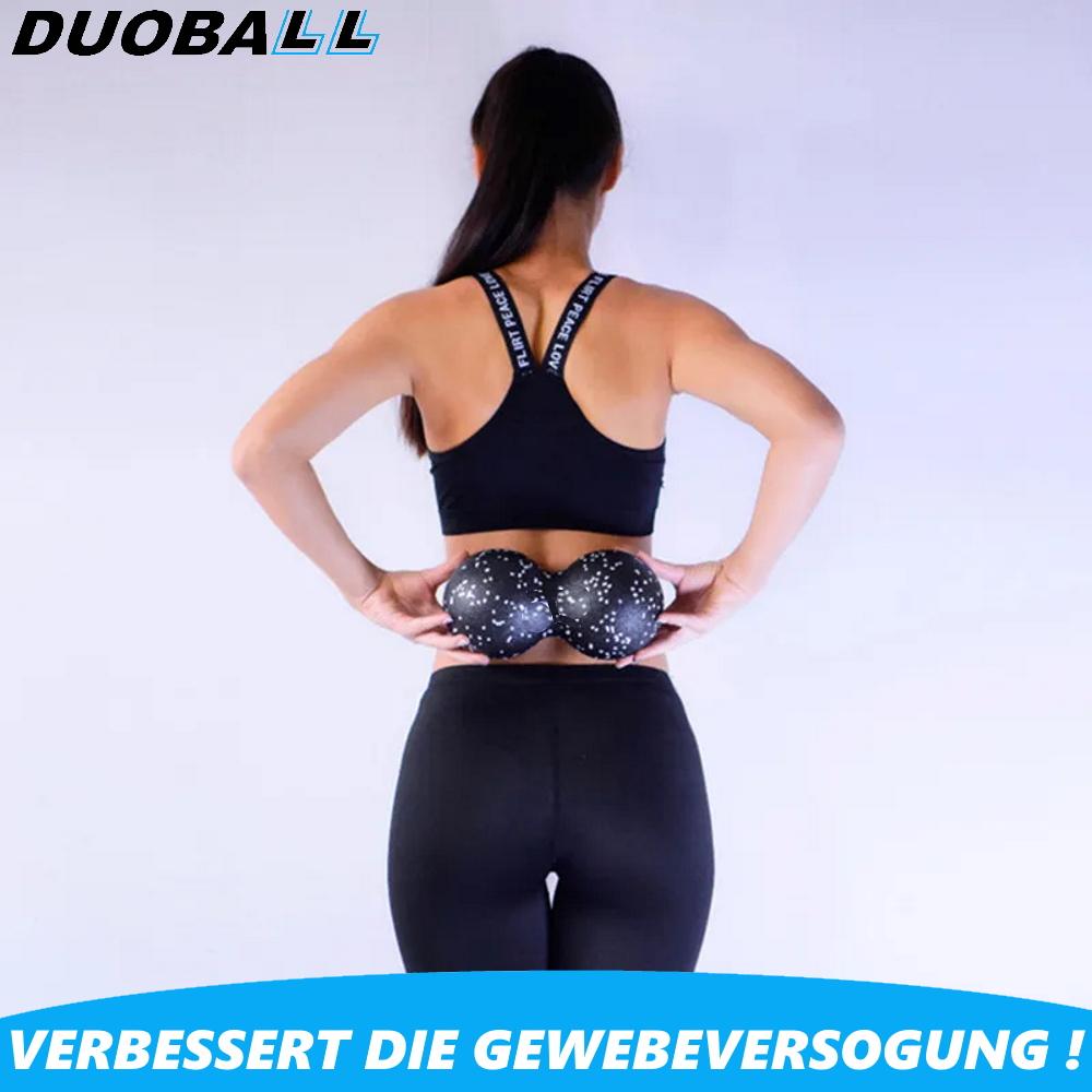 DUOBALL Faszienball Faszienroller Massageball Massageroller Double-Ball Roller