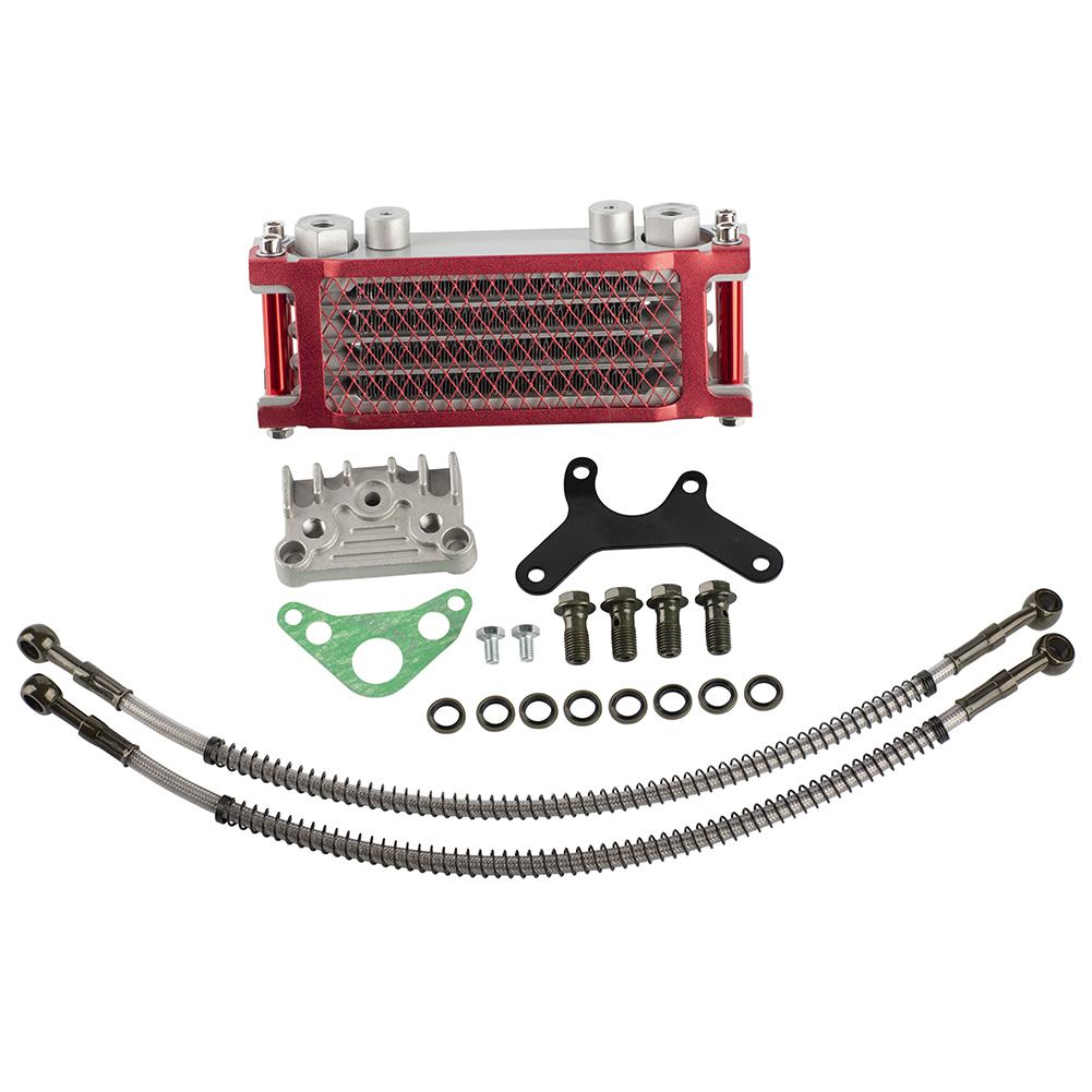 Motorcycle Oil Cooler Oil Radiator Kit For Honda Monkey Yamaha Kawasaki 50cc-140cc Pit Dirt Bike Scooter Moped Enduro Motocross