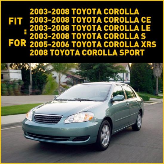 Bumper Bracket For 2003-2008 Toyota Corolla Set of 2 Front Left & Right Side