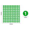100Sheets Self-adhesive Labels Number Stickers Nail Polish Color Sorting Stickers  Lipstick Color