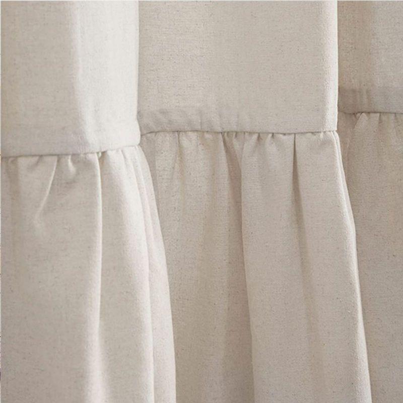 Leinen Verdunklungsvorhänge Duschvorhang mit Haken