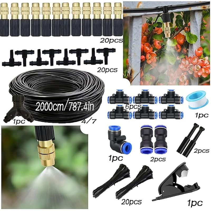 Adjustable Angled Garden Sprinkler Set Drip Irrigation System Heat Resistant For Efficient Watering In Yard And Lawns