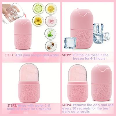 Ice Face Roller Facial Lifting Contouring Tools Silicone Ice Cube Trays Ice Globe Balls Eye Face Massager Beauty Skin Care Tools