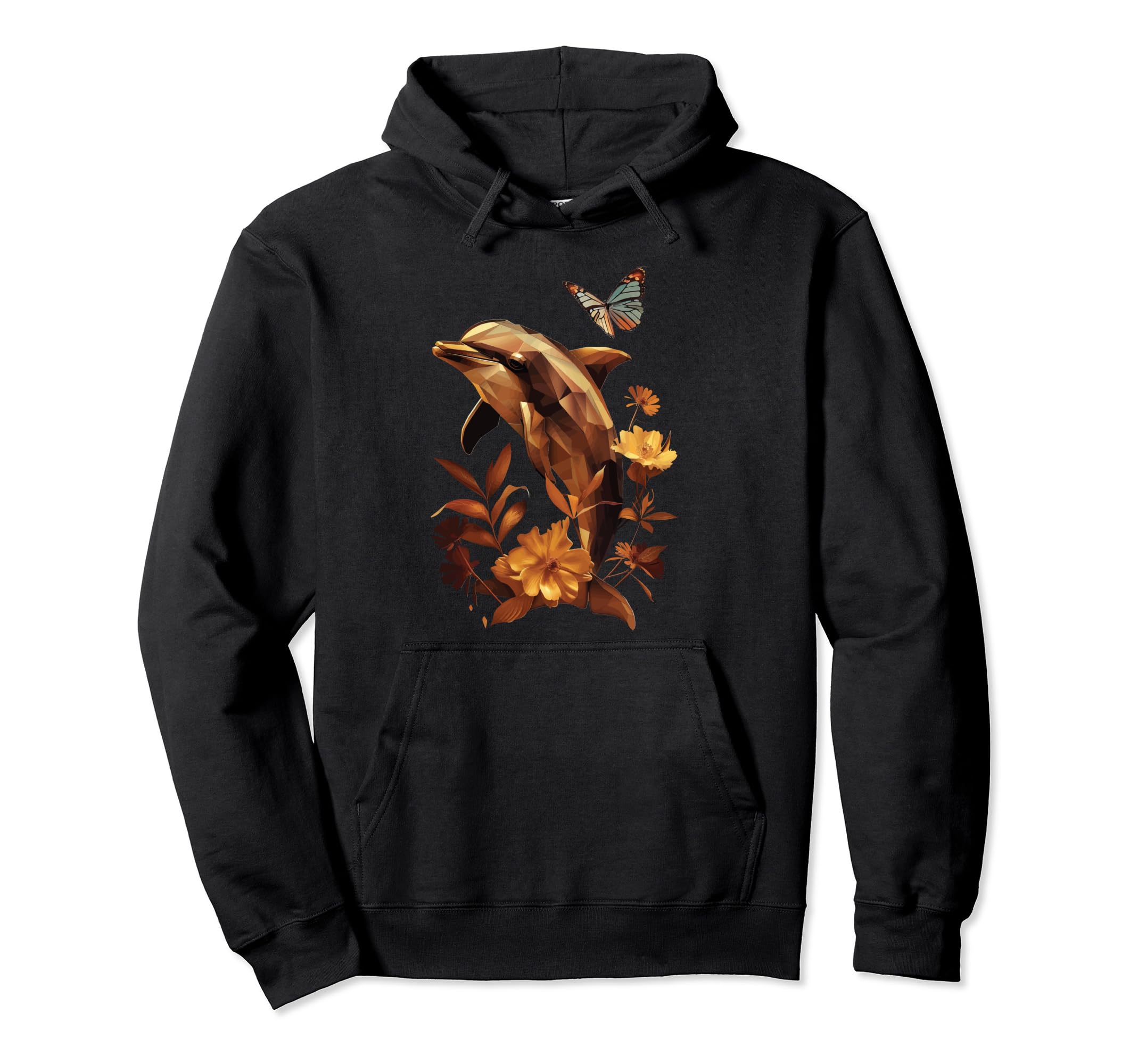 

Dolphin Butterfly Hoodie чёрный