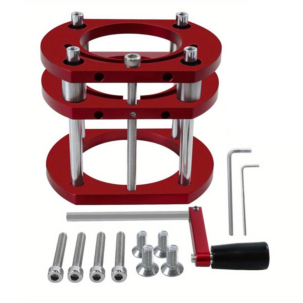 Aluminum Alloy Base 4 Jaw Clamp Compact Dimensions Easy Installation Four Mounting Screws Manual Lifting Mechanism