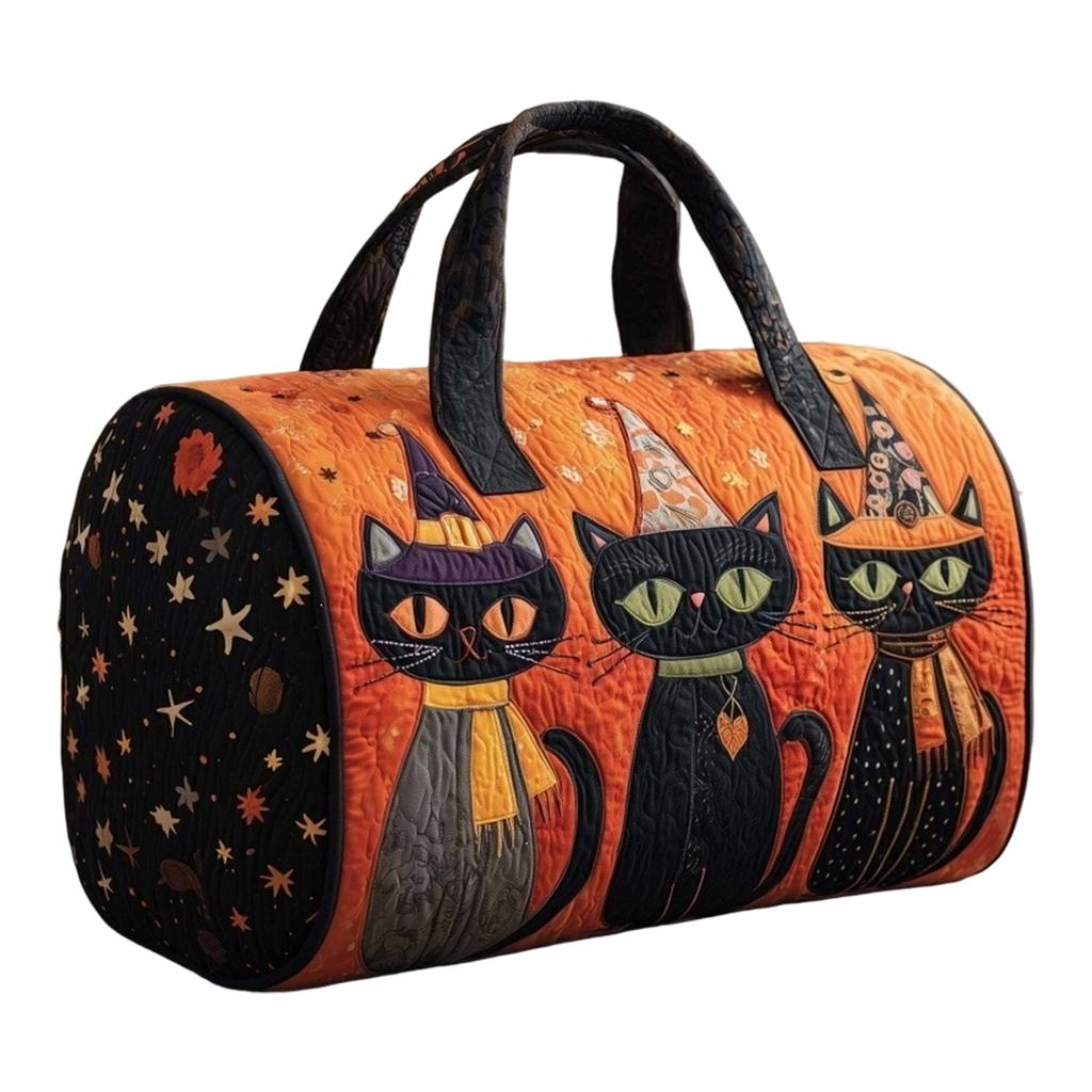 Women's Large Casual Printed Yoga Bag for Travel, Halloween Christmas Handbag