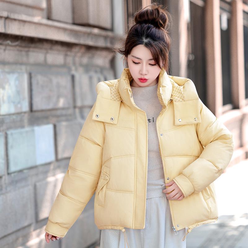 Removable Hat Cotton-padded Clothes Women's Short Winter New Small Cotton-padded Clothes Thickened Warm Fashion Women's Cotton-padded Jackets