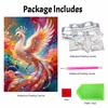 Shiny Pearl Elegant Phoenix Bird DIY Painting Creative Bead Art Craft Household Wall Decoration Nice Present For Art Hobbyists Home Ornament Decor