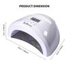 Professional UV LED Nail Dryer 30 Lamp Beads Nail Art Lamp for Gel Polish Nail Lamp 4 Timer Settings Home Manicure Equipment