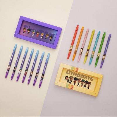 BTS MONAMI BP153 Tiny Tan, Dynamite Tükenmez Kalem SETİ 7 parça, Orijinal Resmi Ürünler, KPOP, KBeauty, ücretsiz numuneler