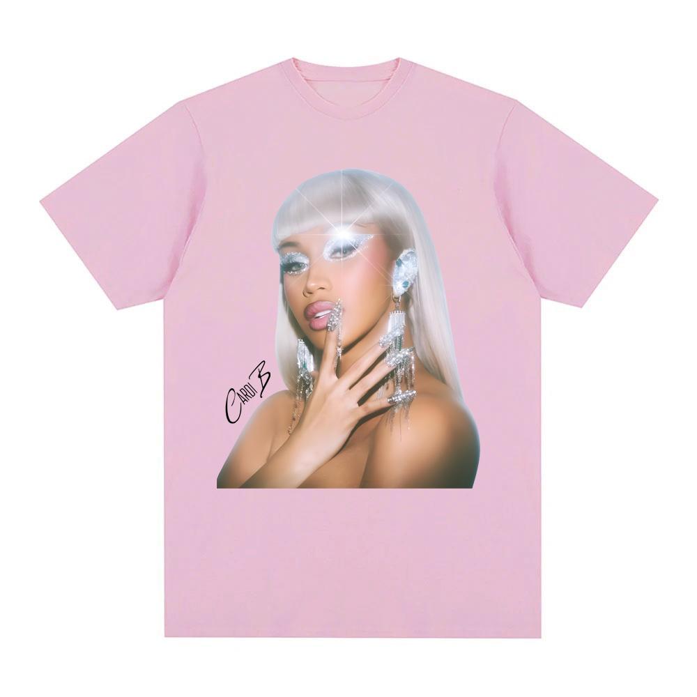 Cardi B Album TShirt Street Hip-hop Rapper Short Sleeve Korean StyleTees Top Summer 100%CottonTshirt Sudaderas ComfortableTees