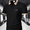 Men's Casual V-Neck T-Shirt Short Sleeve Summer Comfortable Breathable Regular Fit Golf Shirt Button Shirt Collar