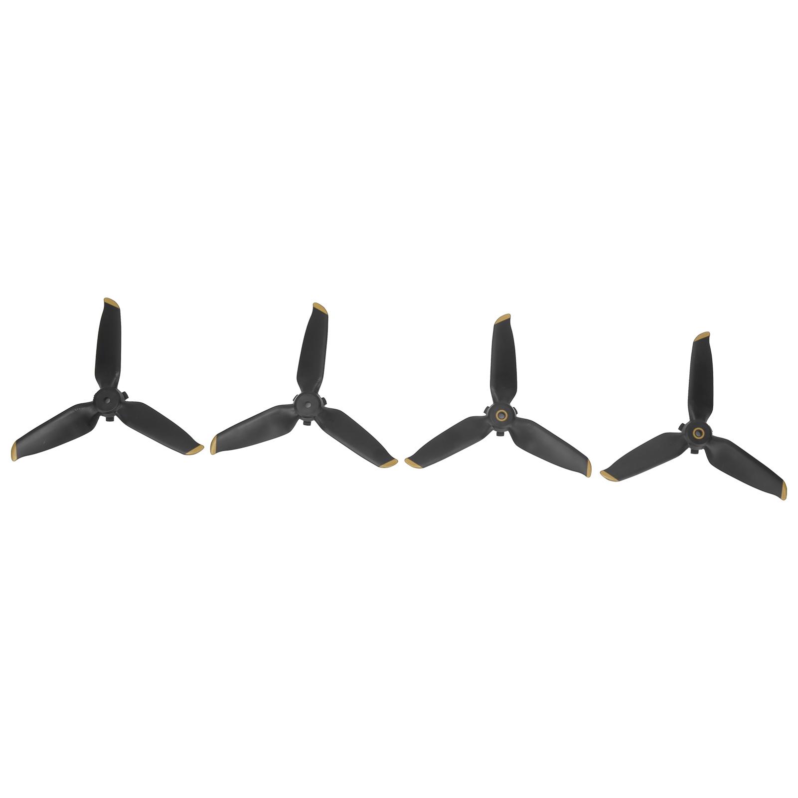 

2 пари пропелерів для RC дрона, 3 лопаті, швидкознімні пропелери, заміна для FPV Combo, червоний край Gold Decor