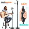CAHAYA Microphone Stand, Straight Boom, 5.5kg Weight, 120cm-180cm Height Adjustable, 3230g Base, Iron Material, Smartphone Holder, Width Adjustable 14