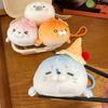Cute Sea Dog Pendant Sakura Toast Seal Keyring Fluffy Seal Keychain Hanging Decoration