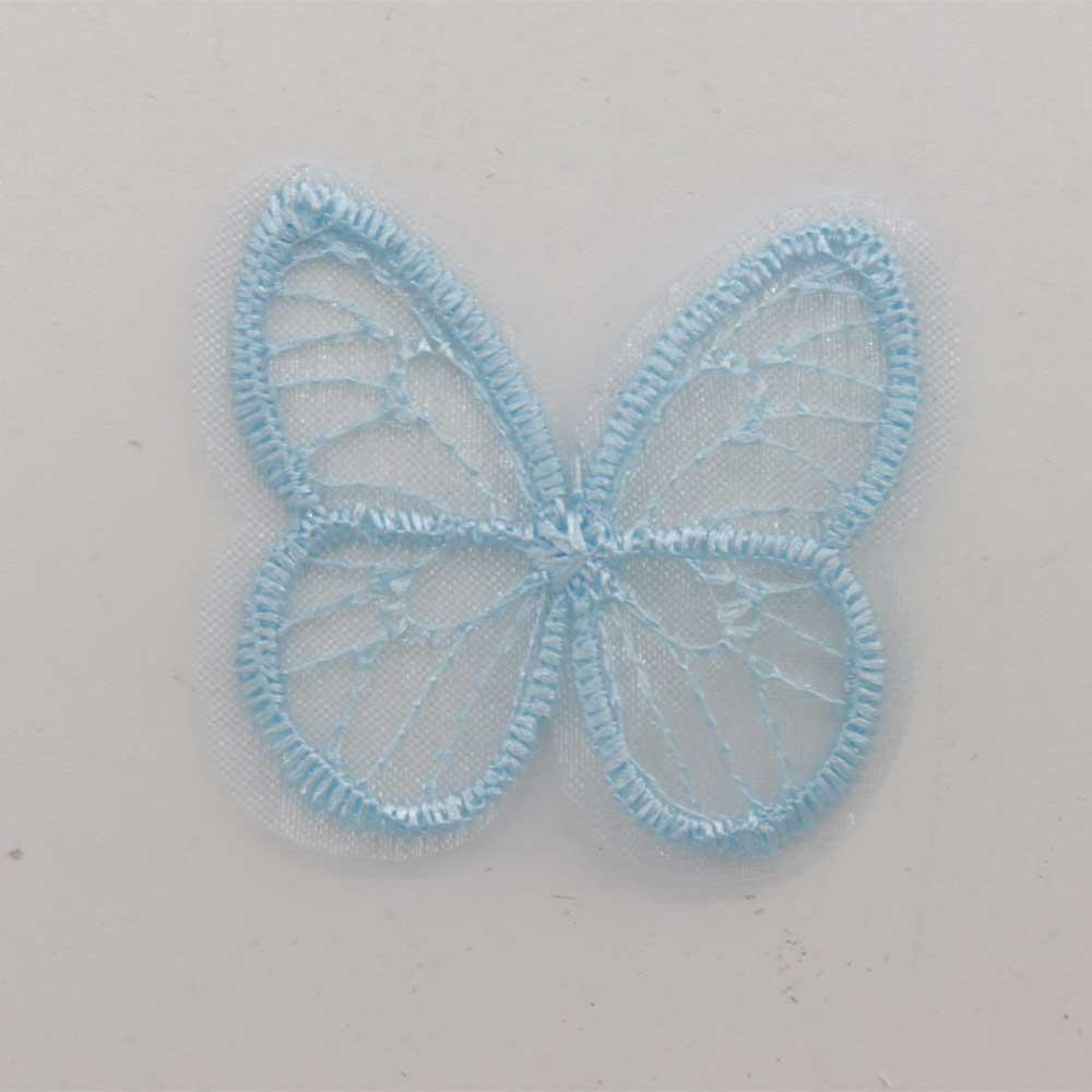 for Girls DIY Crafts Embroidered Mesh Butterfly Hat Patches Knitting Material Headwear Accessories
