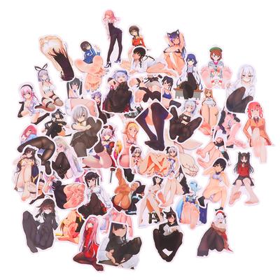 50Pcs Anime Sexy Foot Girl Stickers Laptop Phone Case Guitar Car Skateboard Deco