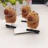 Pack of 5 Cartoon Capybara Hair Clip Plush Hairpins Fashionable Hair Ornament Suitable for Students and Youthful Women