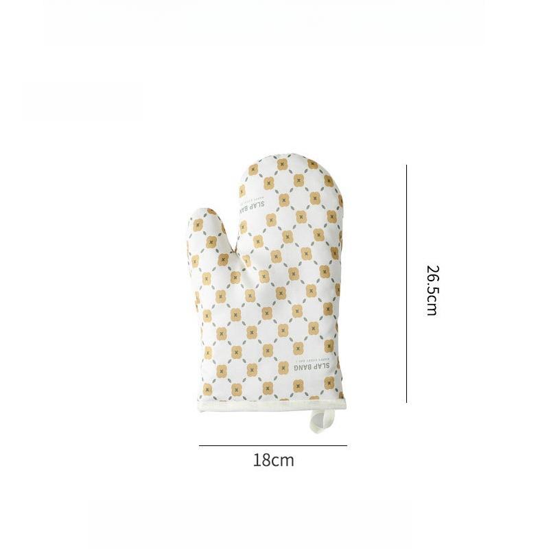 Silicone Oven Gloves High Temperature Resistant Anti-burn Non-slip Thickened for Kitchen Microwave Baking Dessert Tools