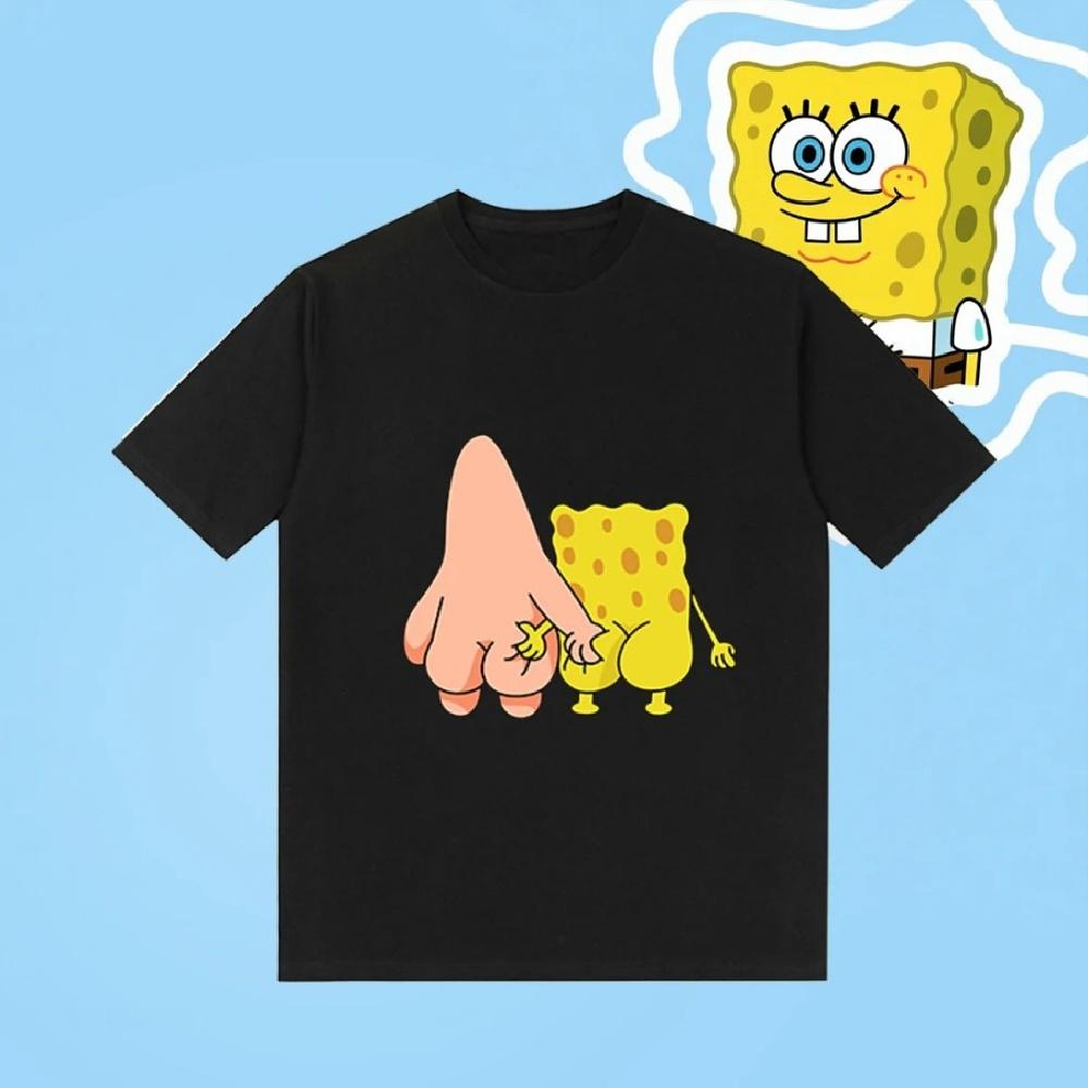 

American Cartoon T-shirt Man Summer Y2k Men s Clothing Oversized Short-sleeved Vintage Graphic Tee Casual Tops Streetwear Unisex S