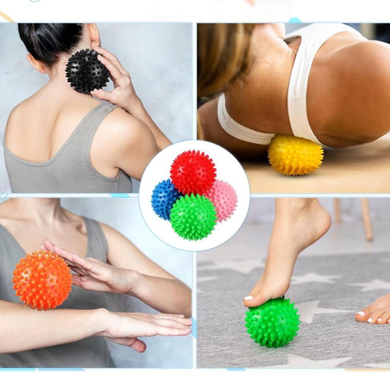 Bola de Masaje de Cacahuete con Púas Entrenamiento Dolor Muscular Estrés Masajeador de Pies Relajación Bolas Miofasciales Para Herramientas de Masaje Plantar