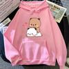 Cute Panda Bear Hoodie Bubu Dudu Cartoon Sweatshirt Long Sleeve High Quality Womens Pullovers Printed Kawaii Tops