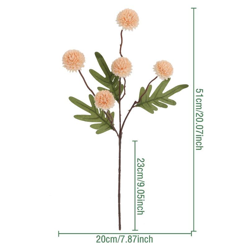 Искусственный искусственный цветок Осень 5-головая хризантема пинг-понг одуванчик искусственный цветок декоративный букет шампанского