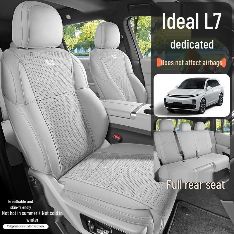 Ideal L7 Universal Suede Car Seat Cushion for Five-Seater - Four Seasons Half Surround Saddle Pad