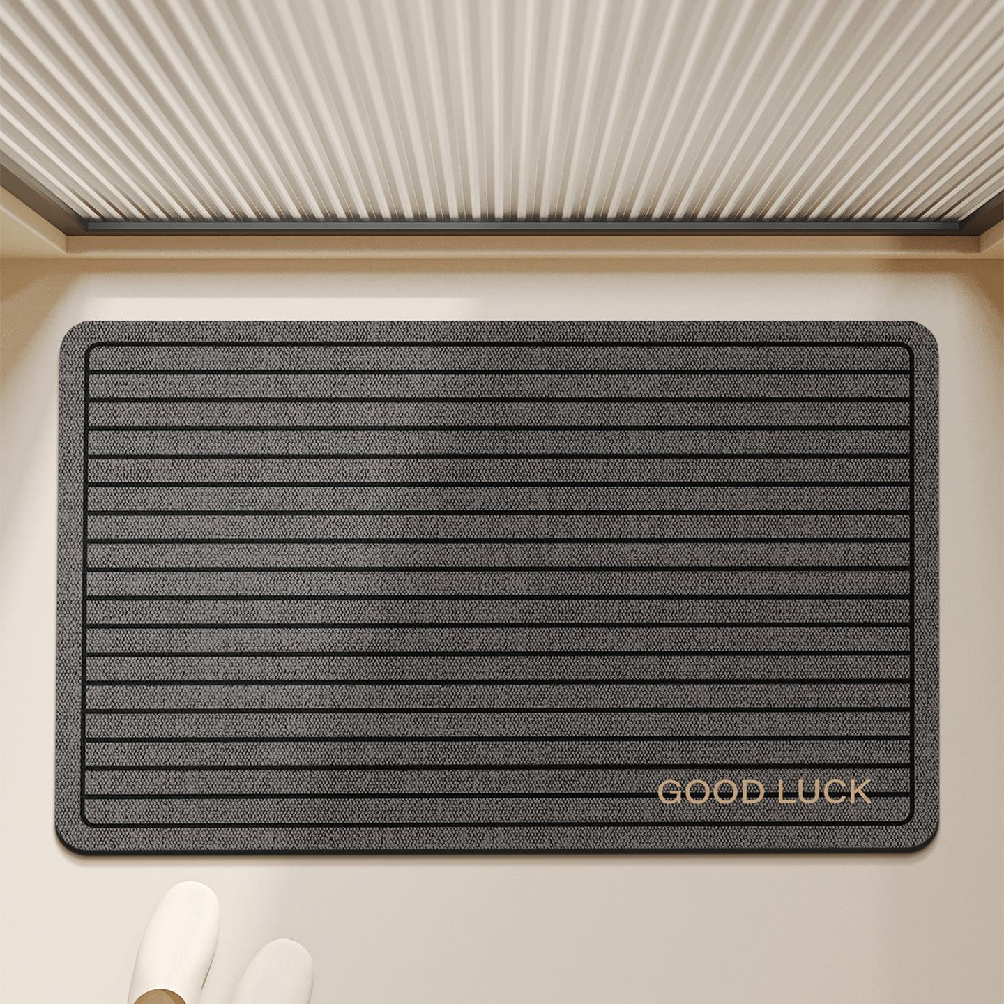 

Plain Color Minimalist Style Bathroom Floor Mat Soft Diatom Mud Floor Mat Water Absorption Quick-Drying Dirt-Resistant Anti-Skid Mat At The Bathroom D 40*60cm